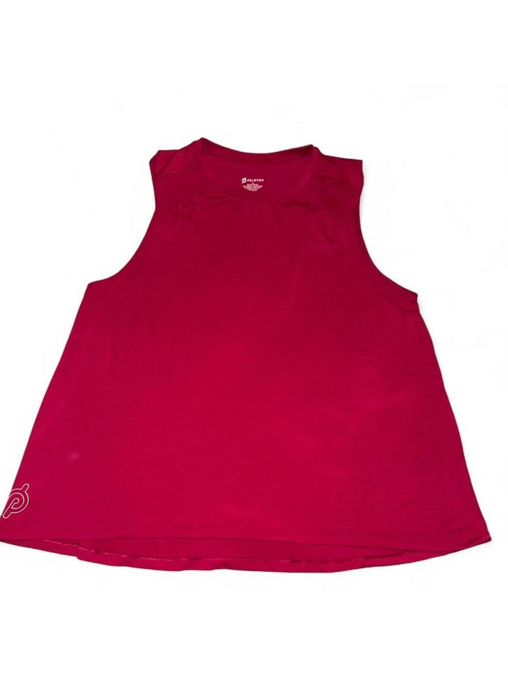 Peloton Apparel Women's red striped tank top active sz 1X fall